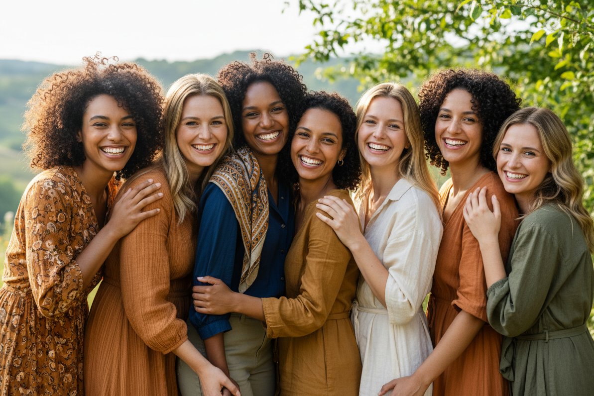 smiling beautiful women
